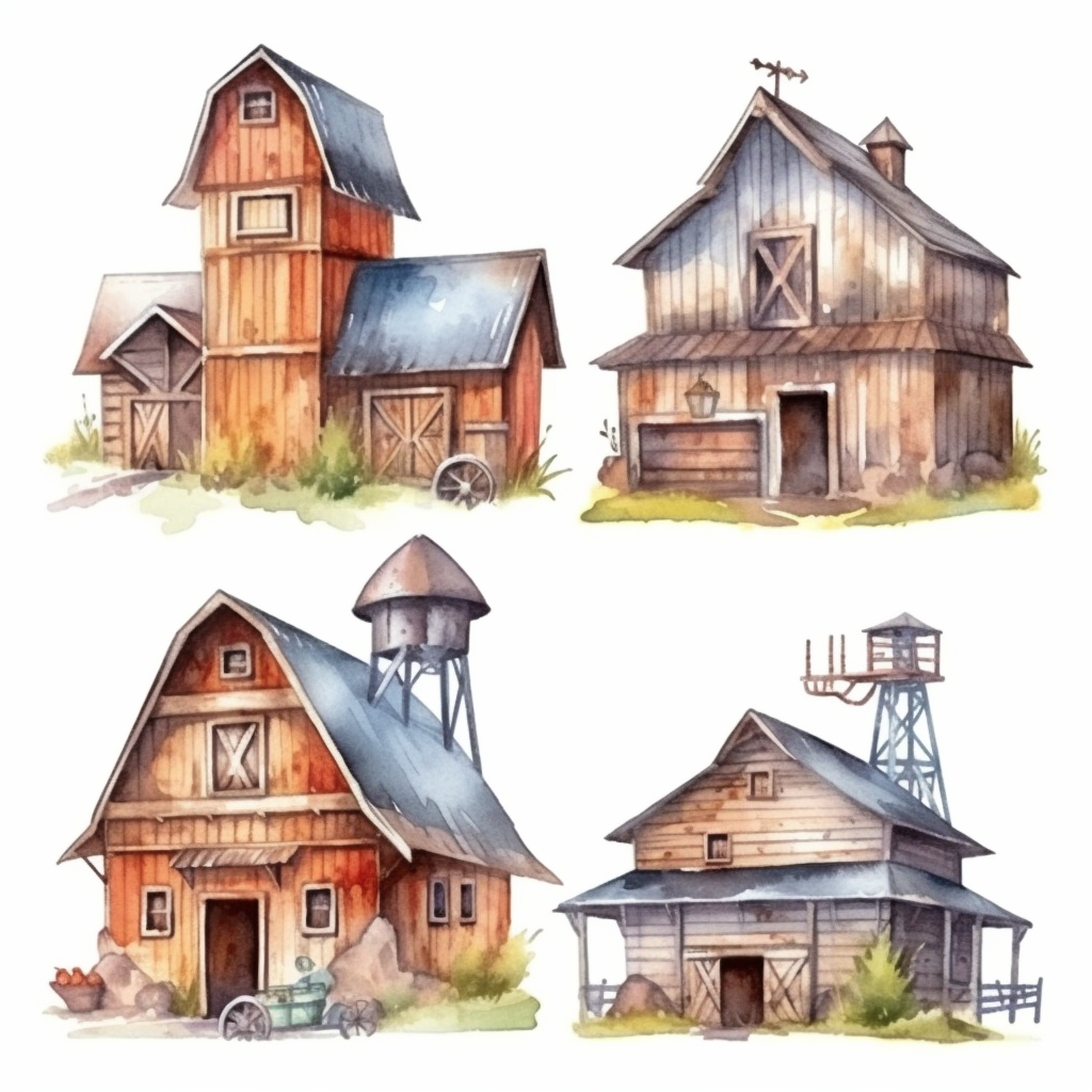 old barn cliparts