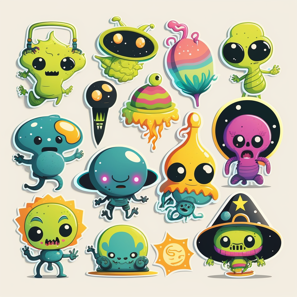 cartoon alien clipart