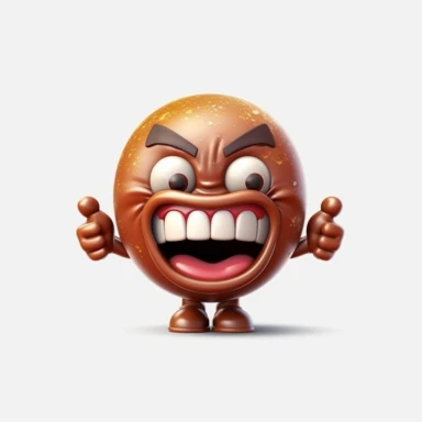 warheads emoji with arms, clipart style, utilize a range of colors, high detailed, ultra quality