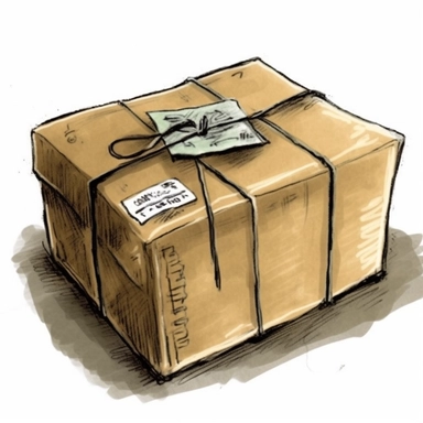 package drawing clipart