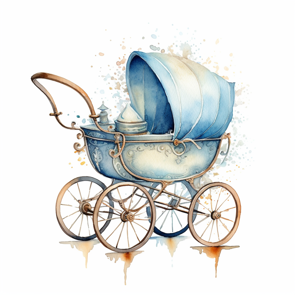 baby carriage clipart