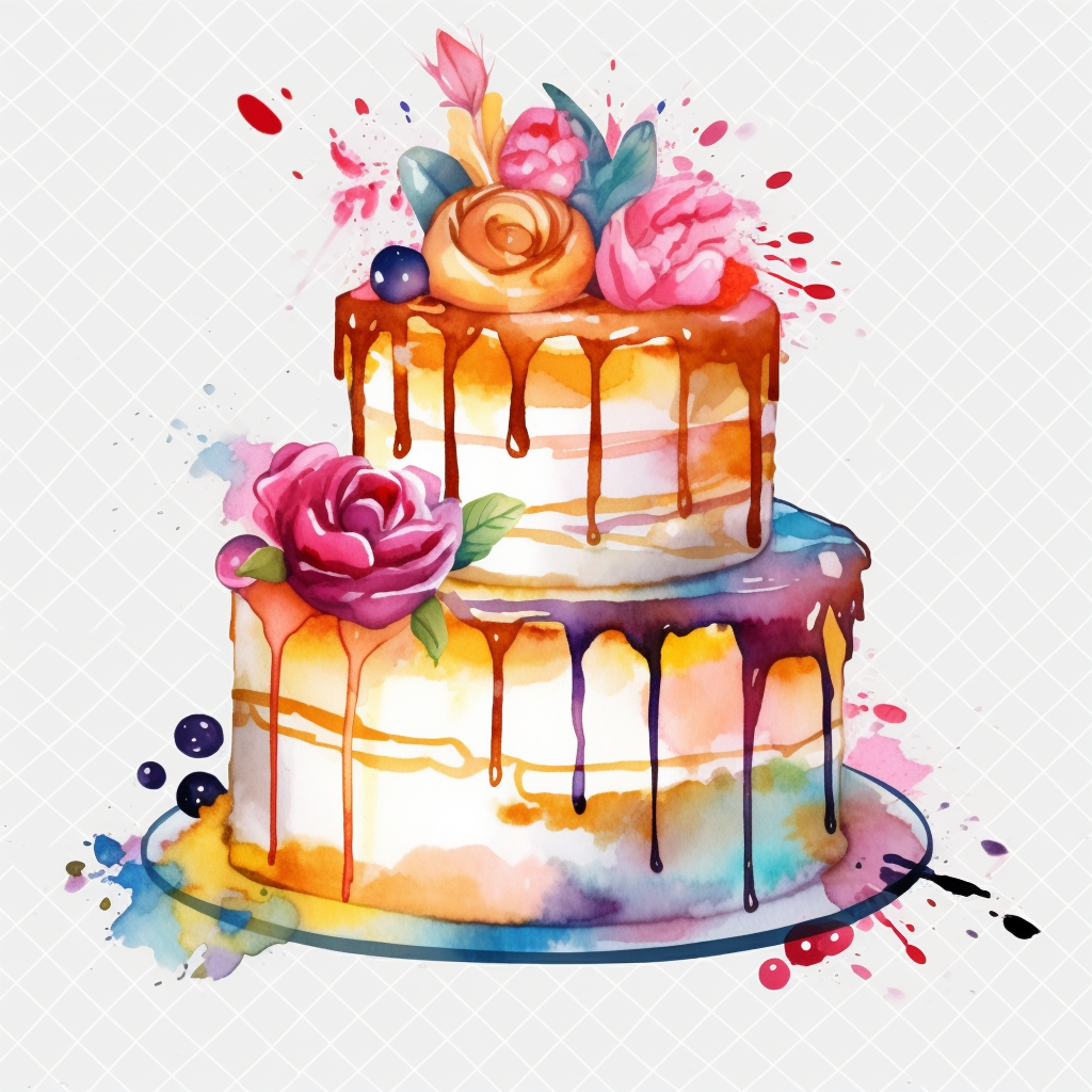 happy birthday cake clipart