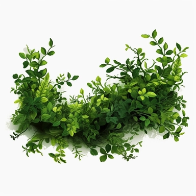 green bush clipart, hd