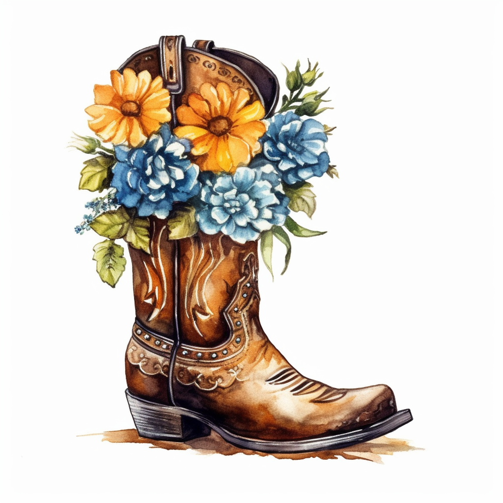 cliparts western boot