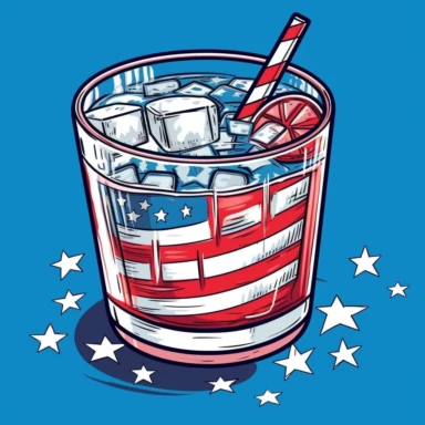 clipart drawing fourth of july holiday pool party drinking, simple imagaes