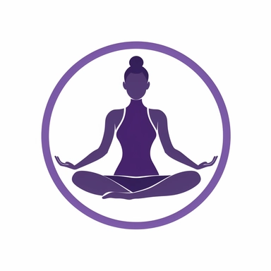 adorable simple yoga logo clipart, white background
