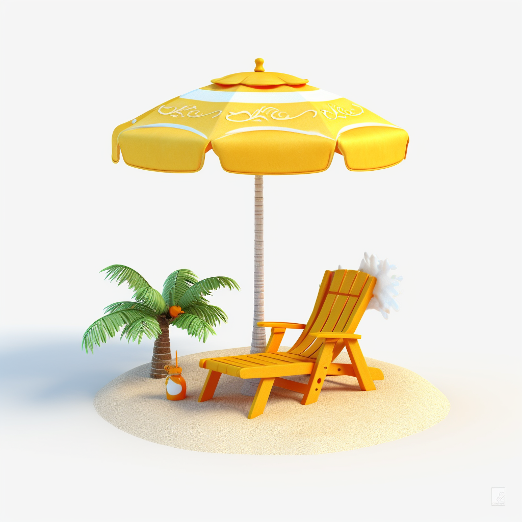 beach chair clipart