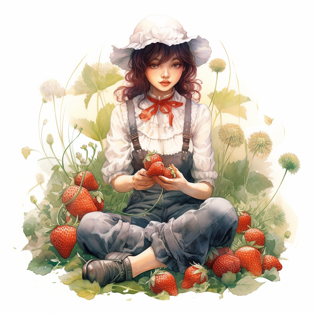 happy strawberry cliparts