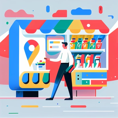 how google ads can benefit from ai, clipart style, modern