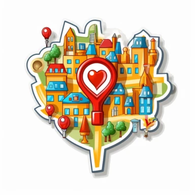 clipart, a logo themed around find my business. i own a local seo marketing agency. white background , no words