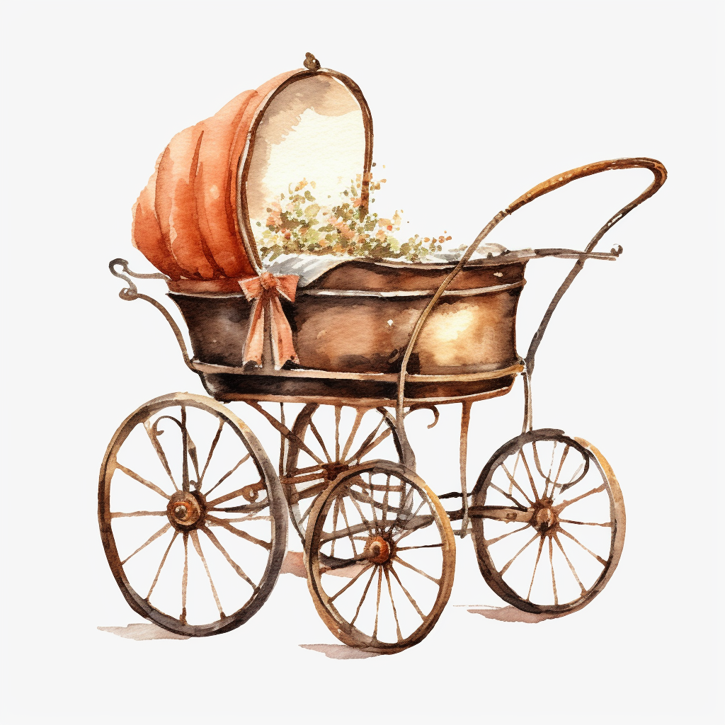 baby carriage clipart