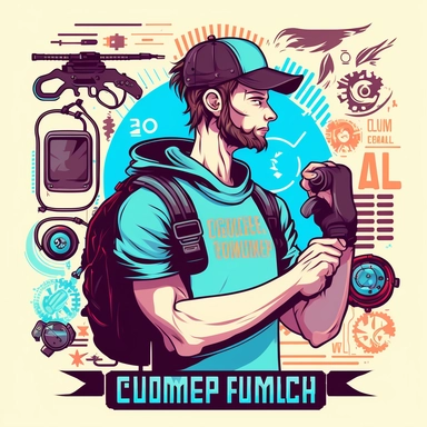 Game Developer, programmer, coding bootcamp, workshop, vr headset, gauges, virtual reality, poster, vector, 2d illustration, clipart, few colors