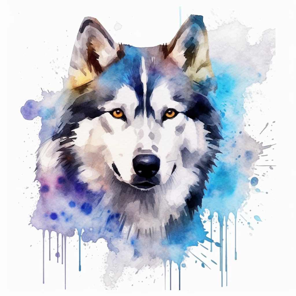 husky dog cliparts
