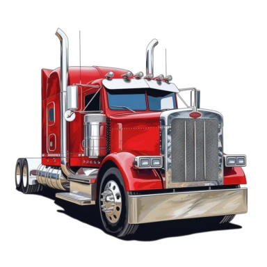 latest state truck clipart, high definition, white background, 4k, digital illustration