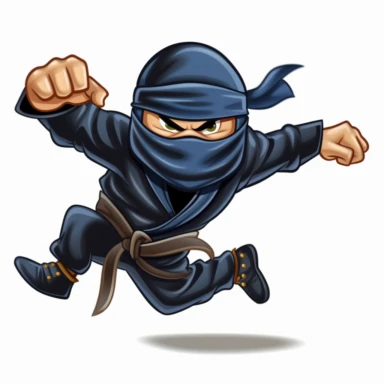 Funny Ninja Clipart