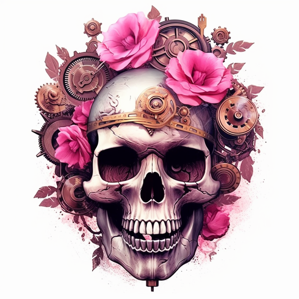 girl skulls cliparts