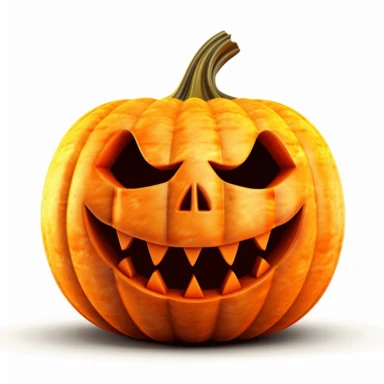 clipart of evil jack-o-lanterns on white background, clearly defined separate image, high quality--ar3:4-no mockups, watermarks, numbers, writing, letters--q2--v5.1--s1000