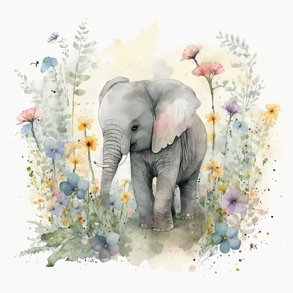 baby elephant cliparts
