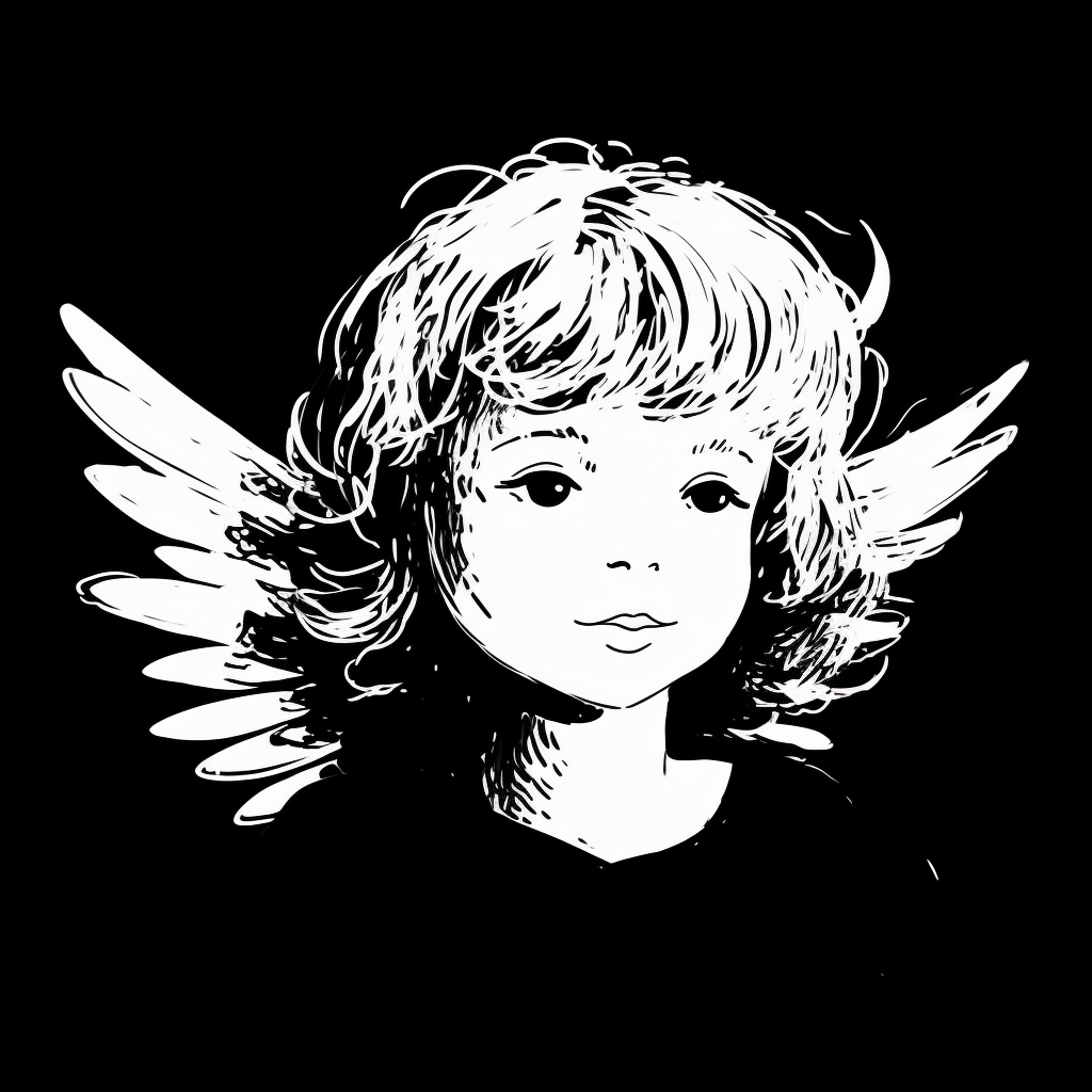 angel sketch cliparts