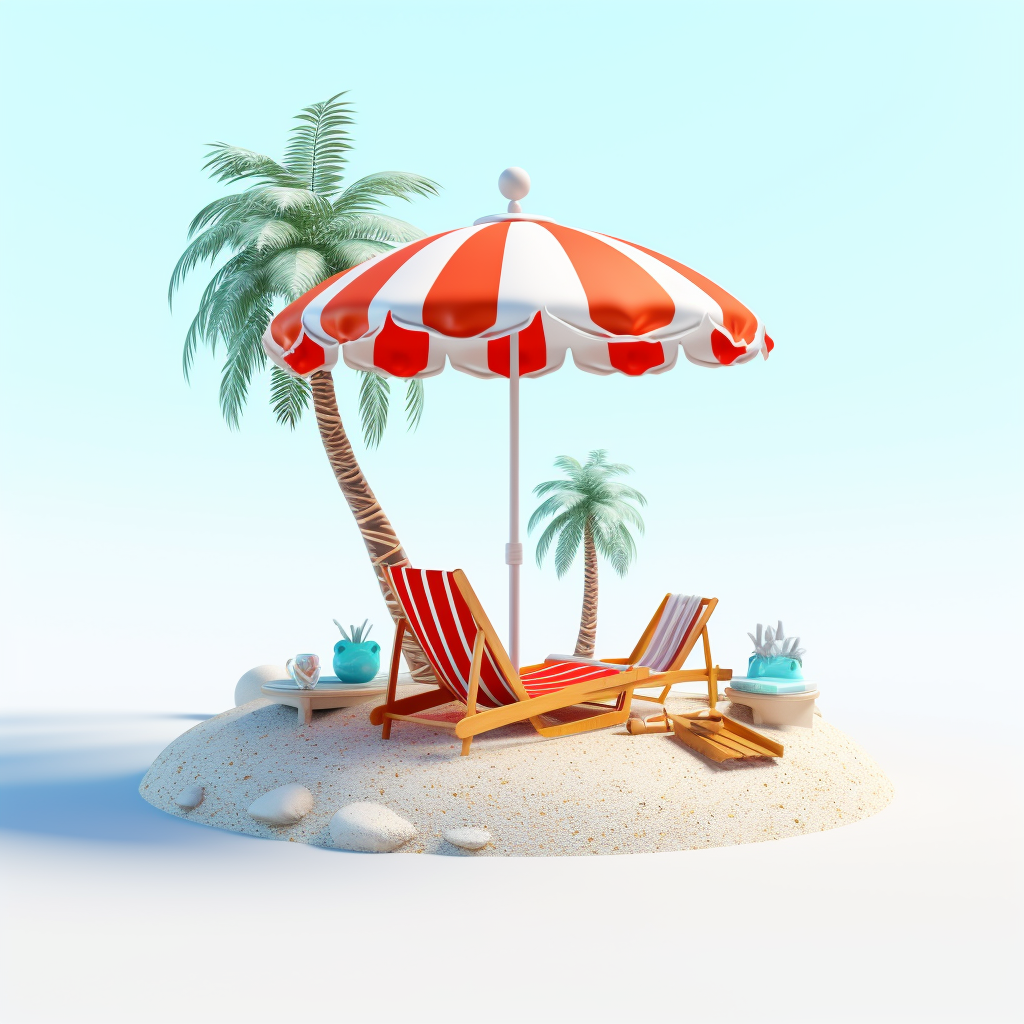 beach chair cliparts