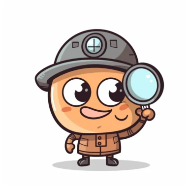happy cute Building Inspector face, cartoon, clipart, mascot, isolated on white background