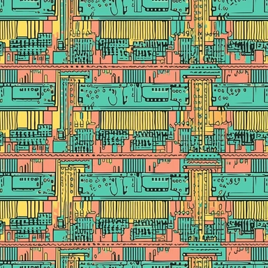 pattern computer memory Random Access memory clipart light summer colors