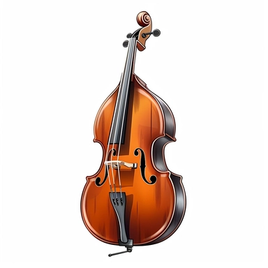 Double bass, clipart