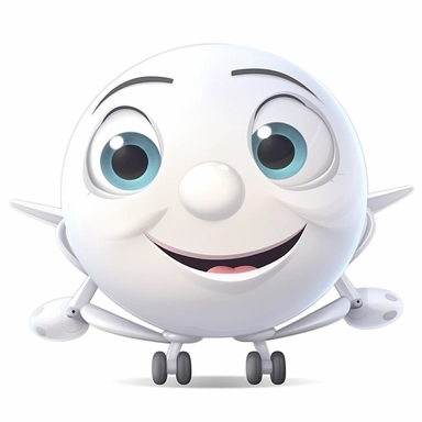 fantasy happy cute airplane mamal face, cartoon, clipart, mascot, isolated on white background