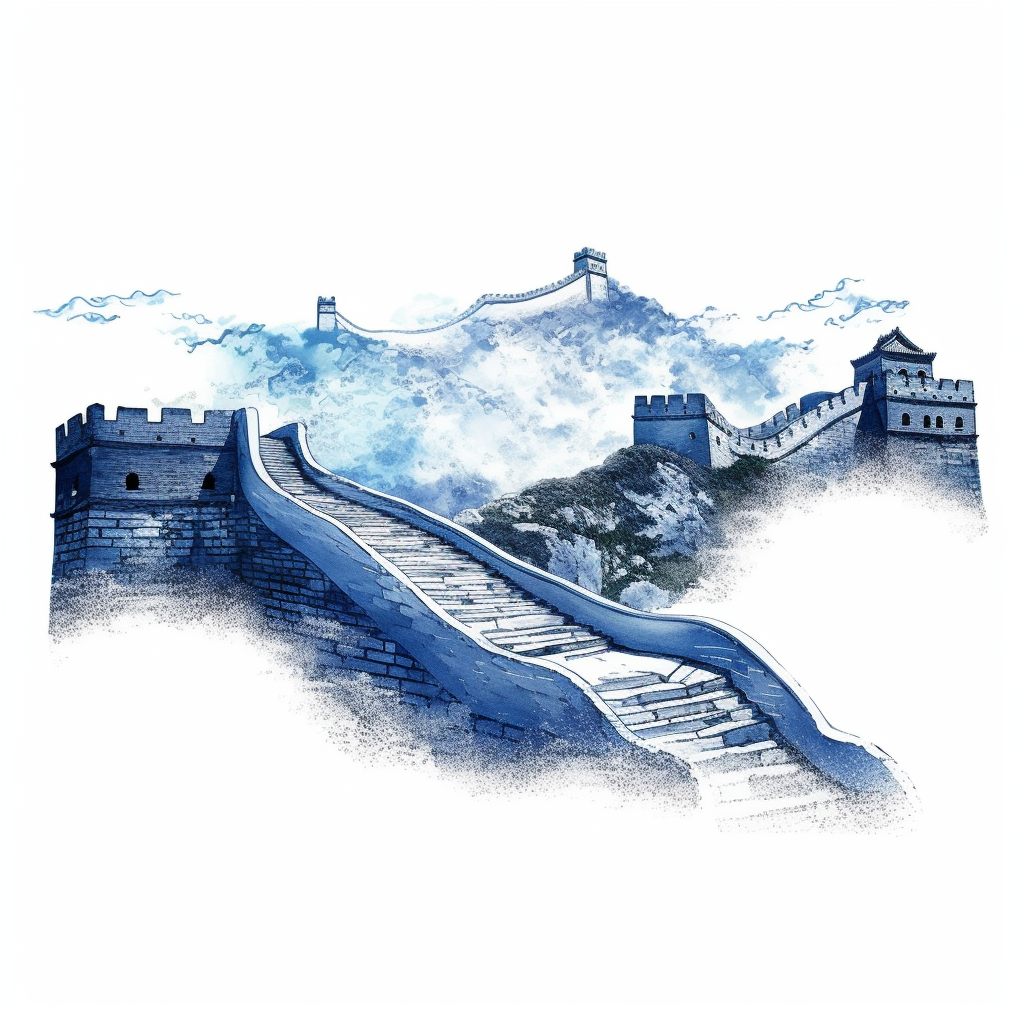 great wall of china clipart