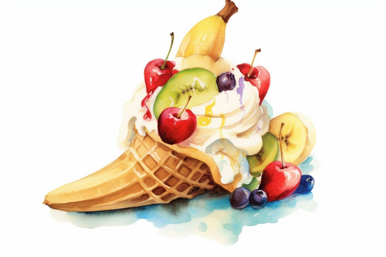 banana split clipart