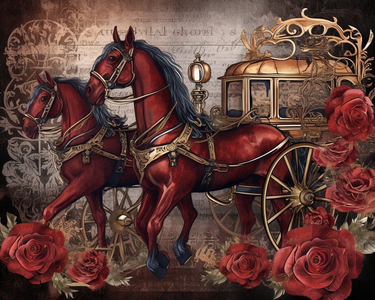 horse carriage clipart