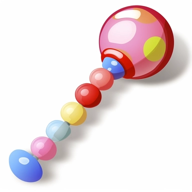 clipart, baby rattle