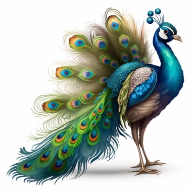 cute clipart png peacock sticker clean background high resolution