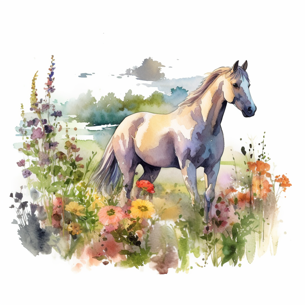 horse shadow cliparts