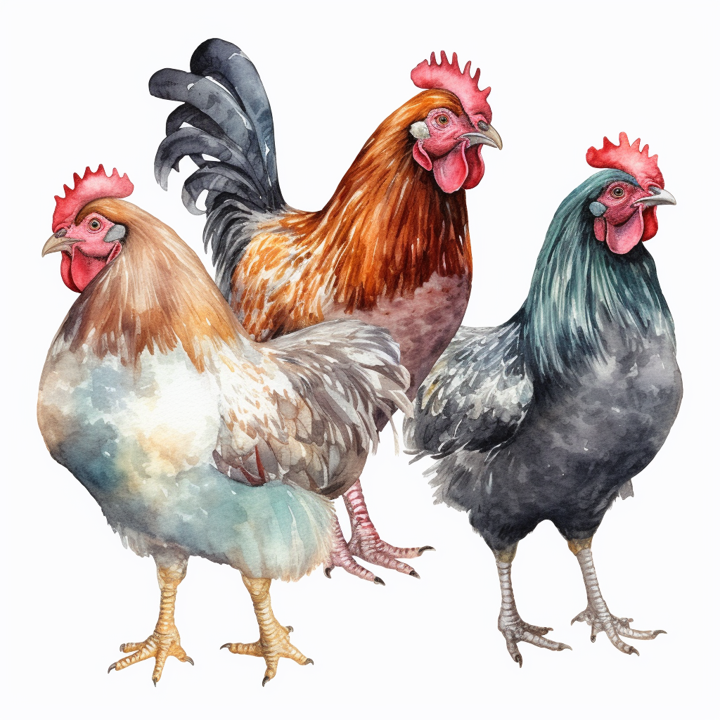 chicken clipart black and white
