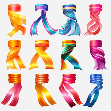 ribbon banners cliparts