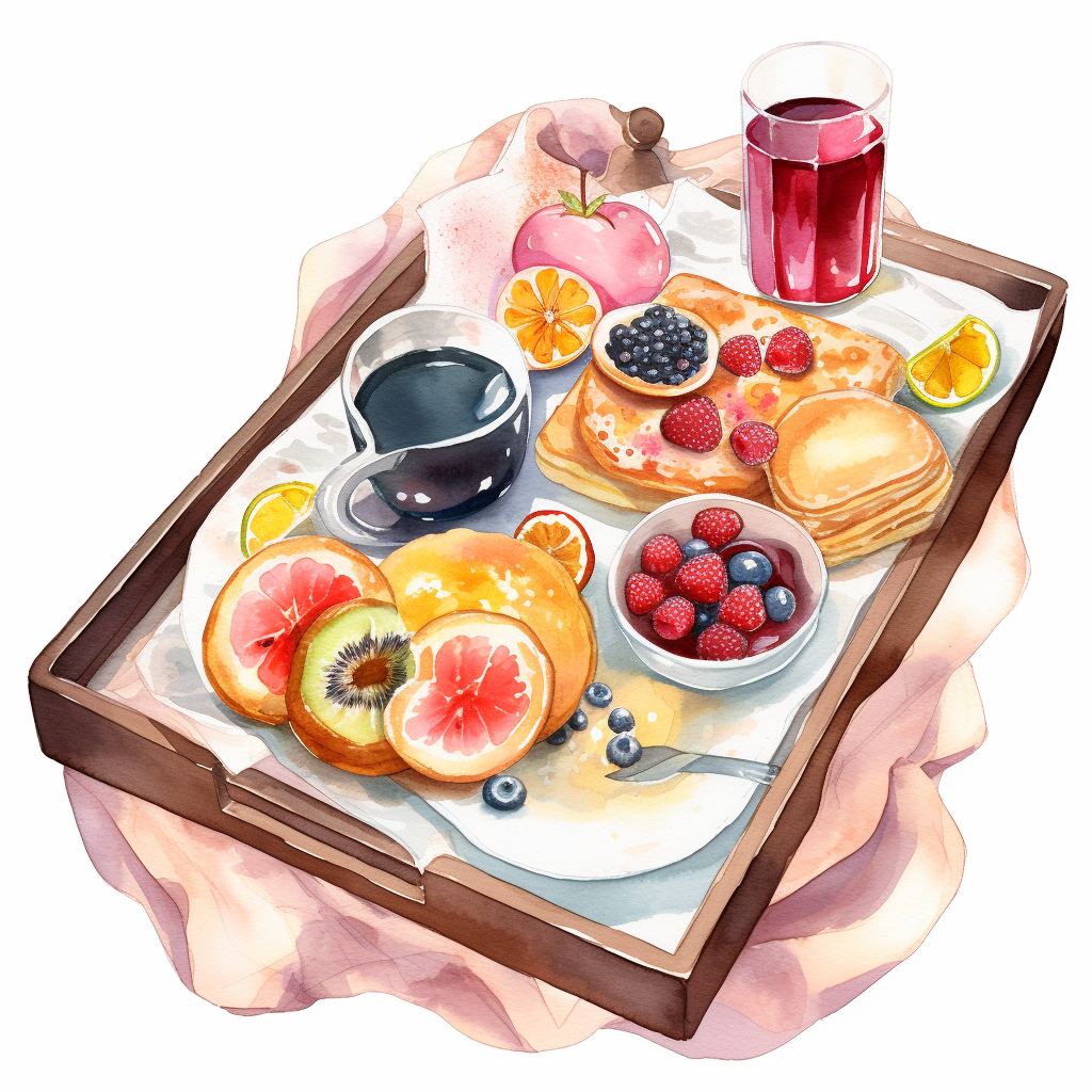 breakfast tray cliparts