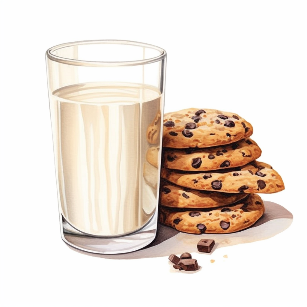 glass of milk clipart