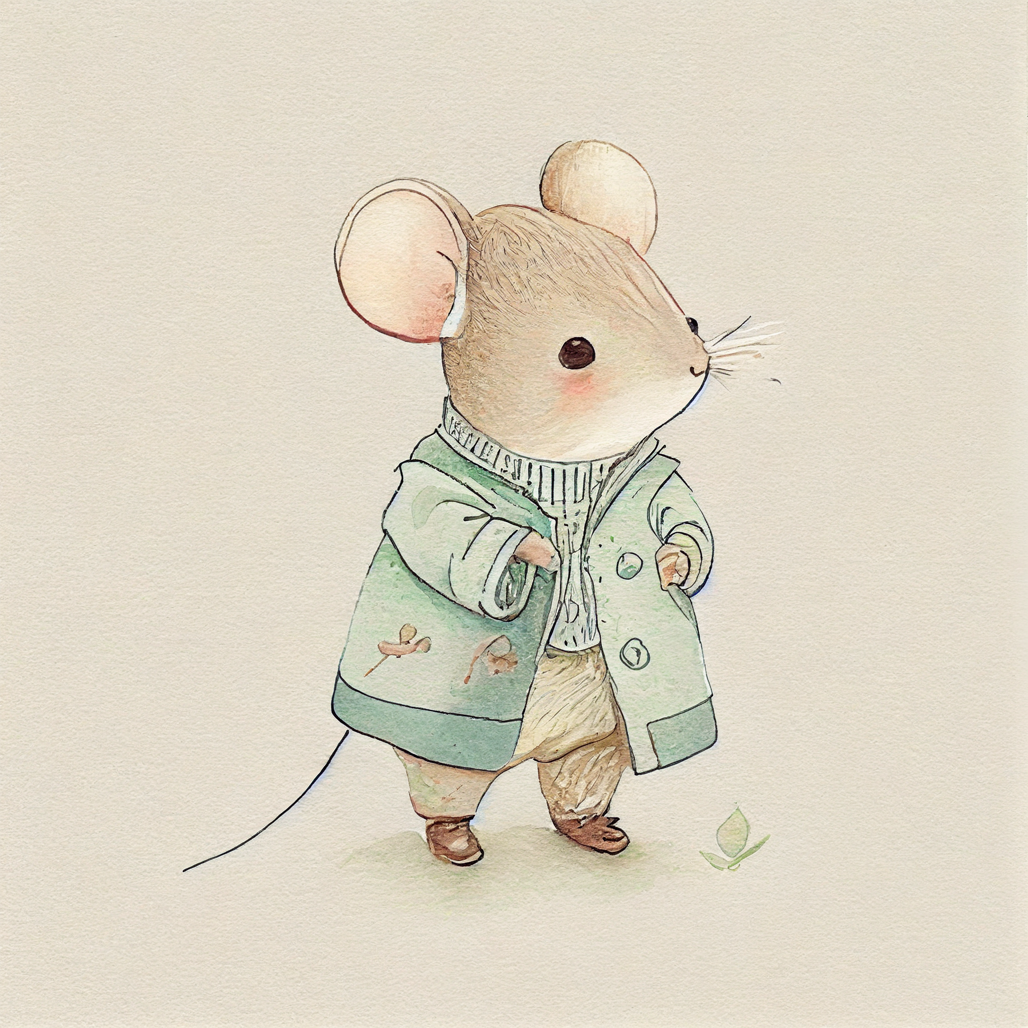 mouse outline cliparts