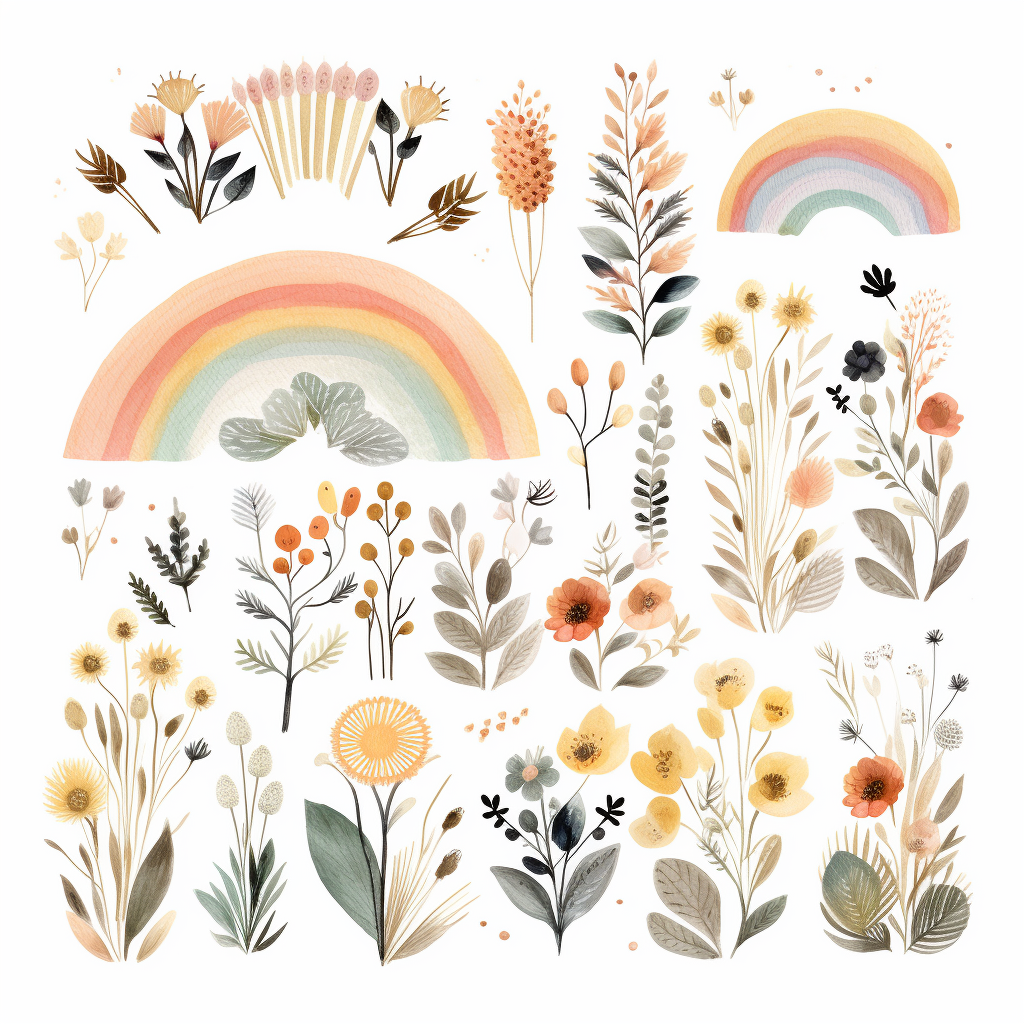 color rainbow cliparts
