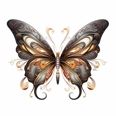 elegant butterfly clipart no background