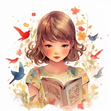 taylor swift, folk art, watercolor, clipart elements, kawaii, white background