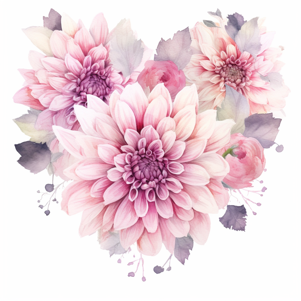 cliparts pink dahlia