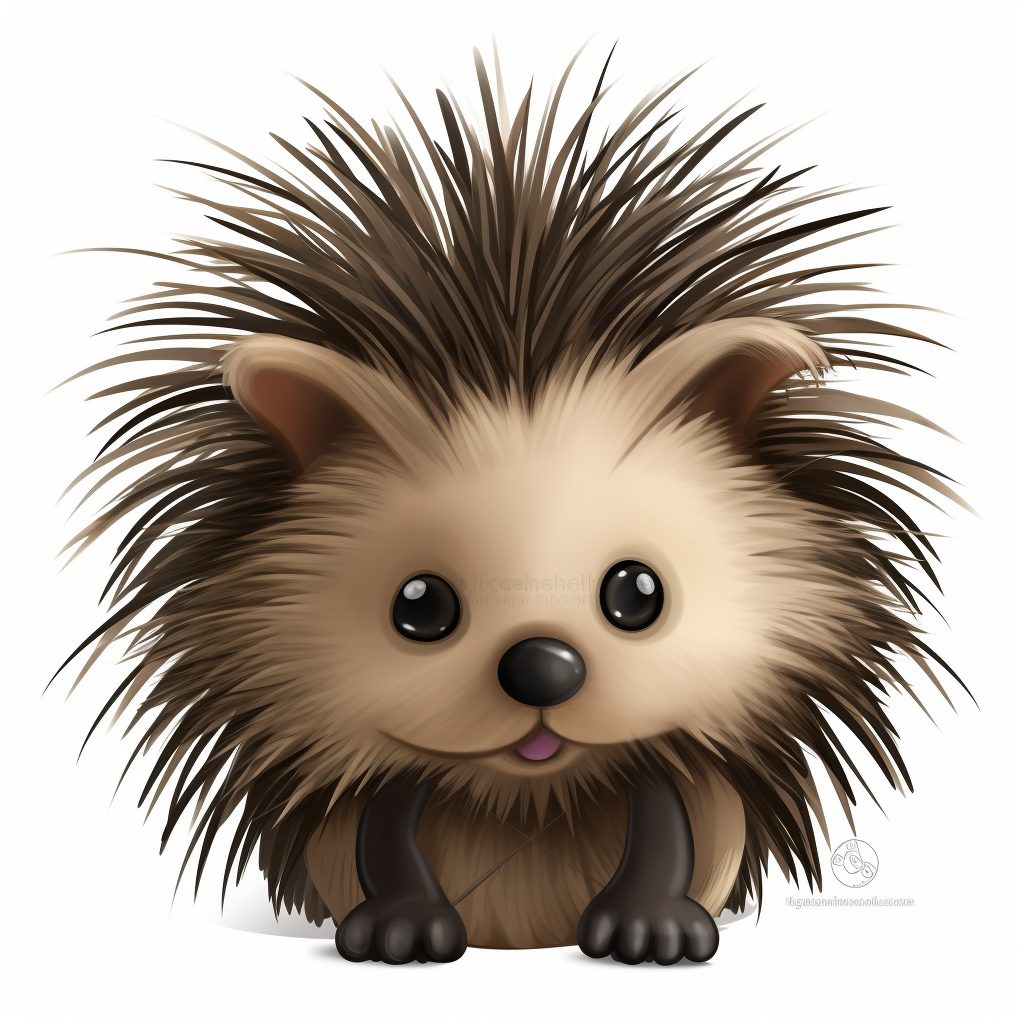 cute porcupine cliparts