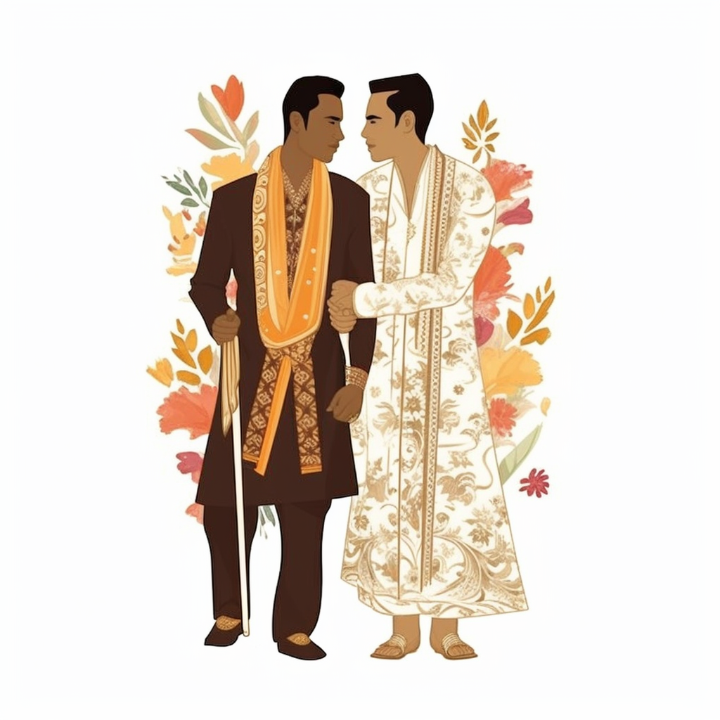 gay wedding cliparts