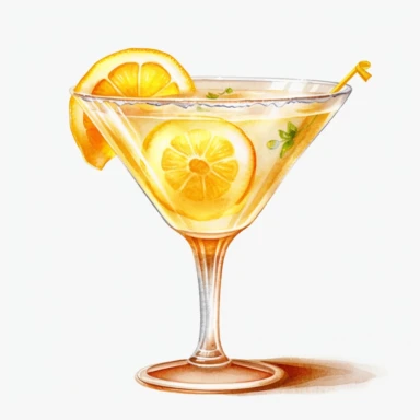 Watercolour realistic lemon daiquiri cocktail in cocktail glass with cream and lush ripe perfectly shaped vibrant lemon slice with cocktail umbrella and straw beautifully detailed realistic lemon daiquiri cocktail , PNG image,transparent background ,ultra highly detailed, 18k, sharp focus, bright photo with vibrant colours, digitally enhanced,photographic, enhanced graphics, png format, straight, sharp focus, bright lighting, intricate detailed png image ,high definition,300dpi,graphic clipart,c
