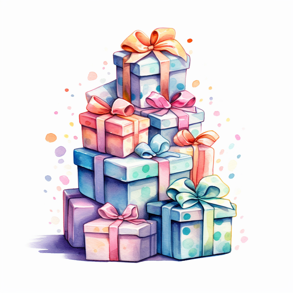 birthday gift cliparts
