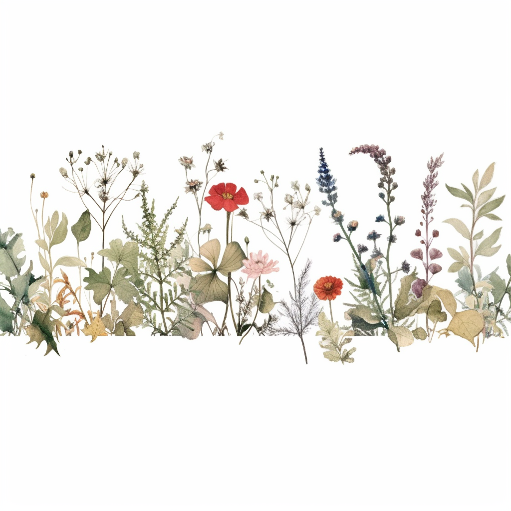 flowers border clipart