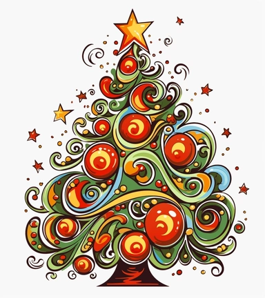 a christmas clip art free download 4 royalty free clipart, in the style of eye-catching, glorious, gond art