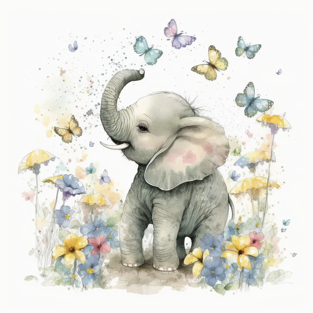 baby elephant cliparts